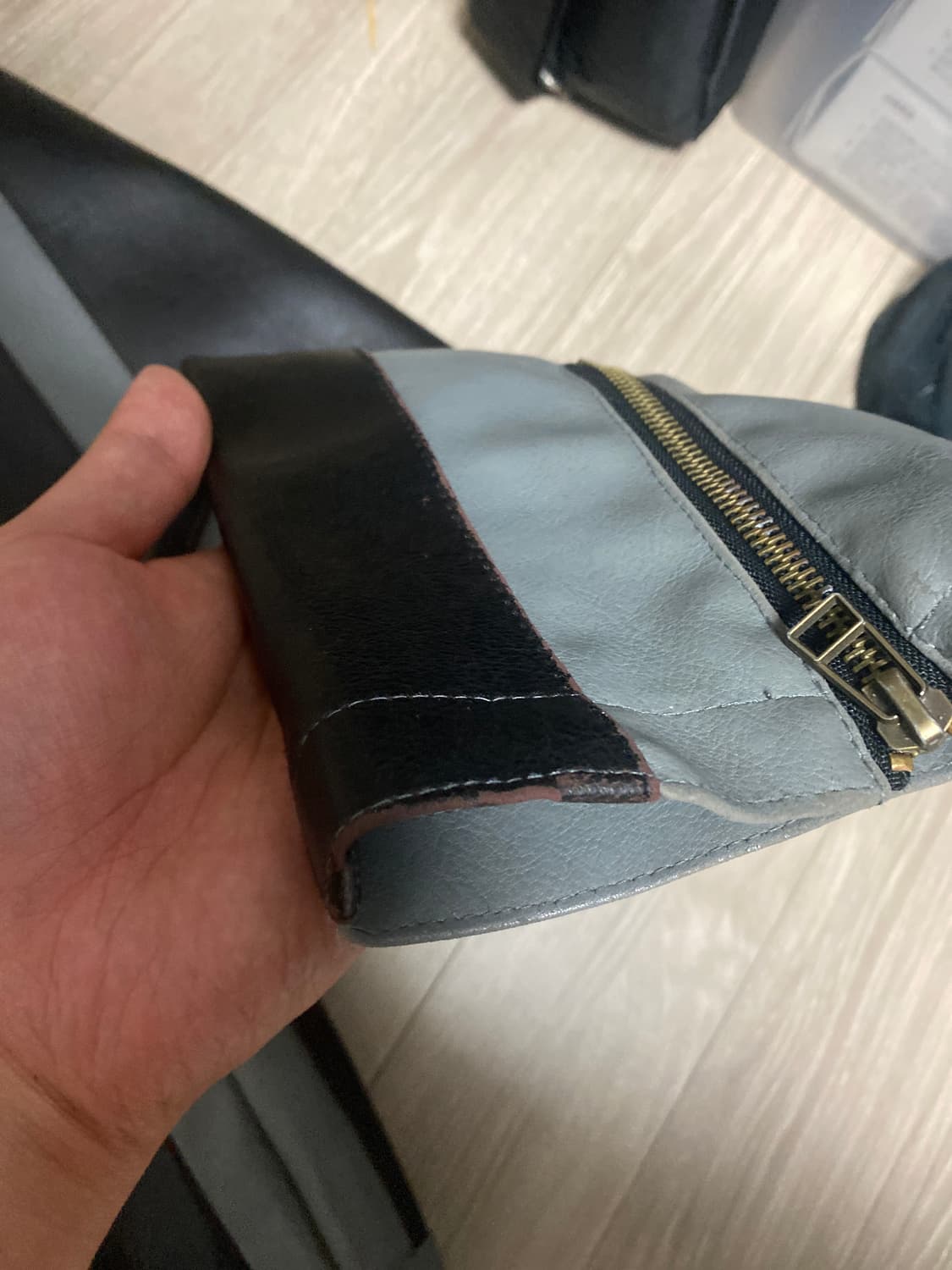 노피어 레더 자켓 상품이미지4