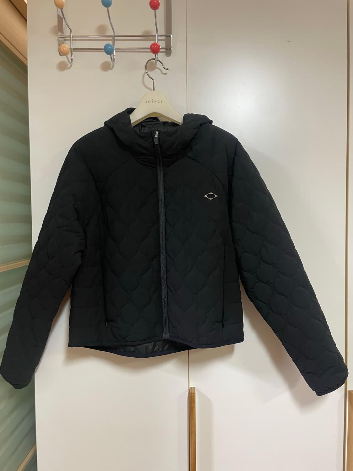 미스치프 퀄티드 후디드 자켓 블랙 M 상품이미지1