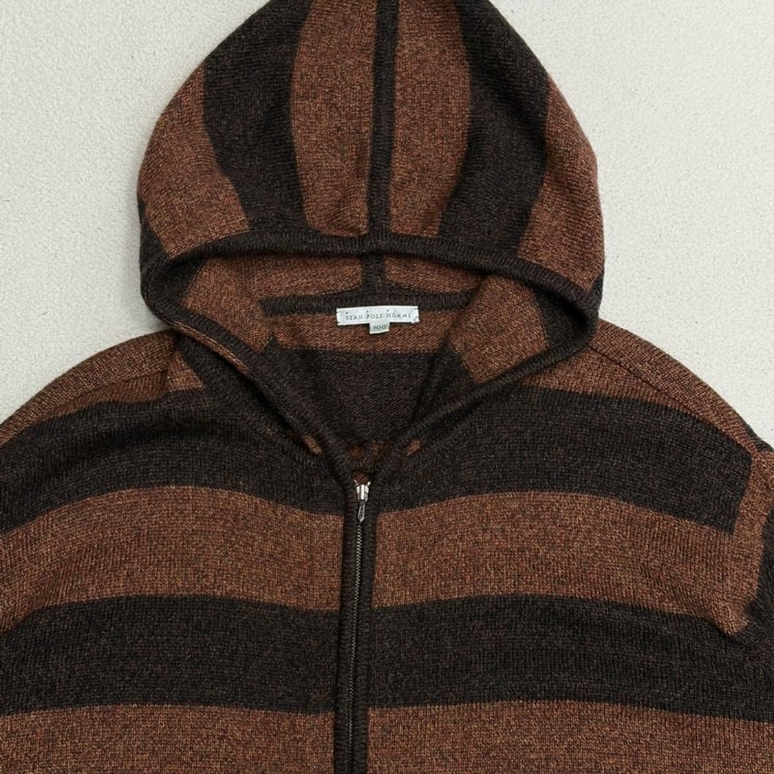 BEANPOLE 옴므 스트라이프 울 니트 집업 100 상품이미지3