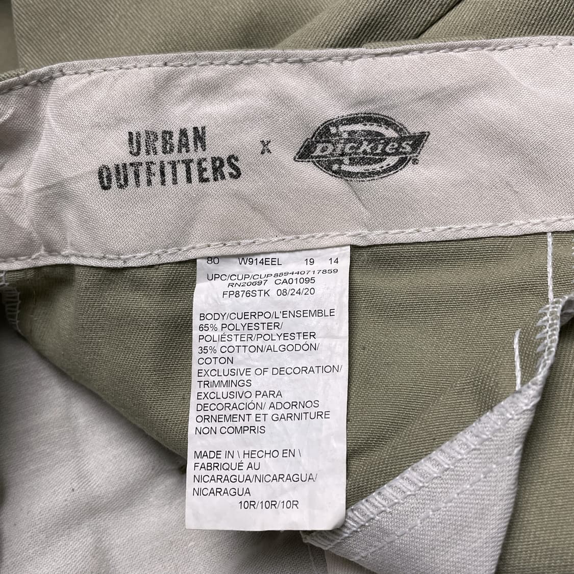 DICKIES 디키즈 빈티지 베이지 코튼 치노 팬츠 A00809 상품이미지8