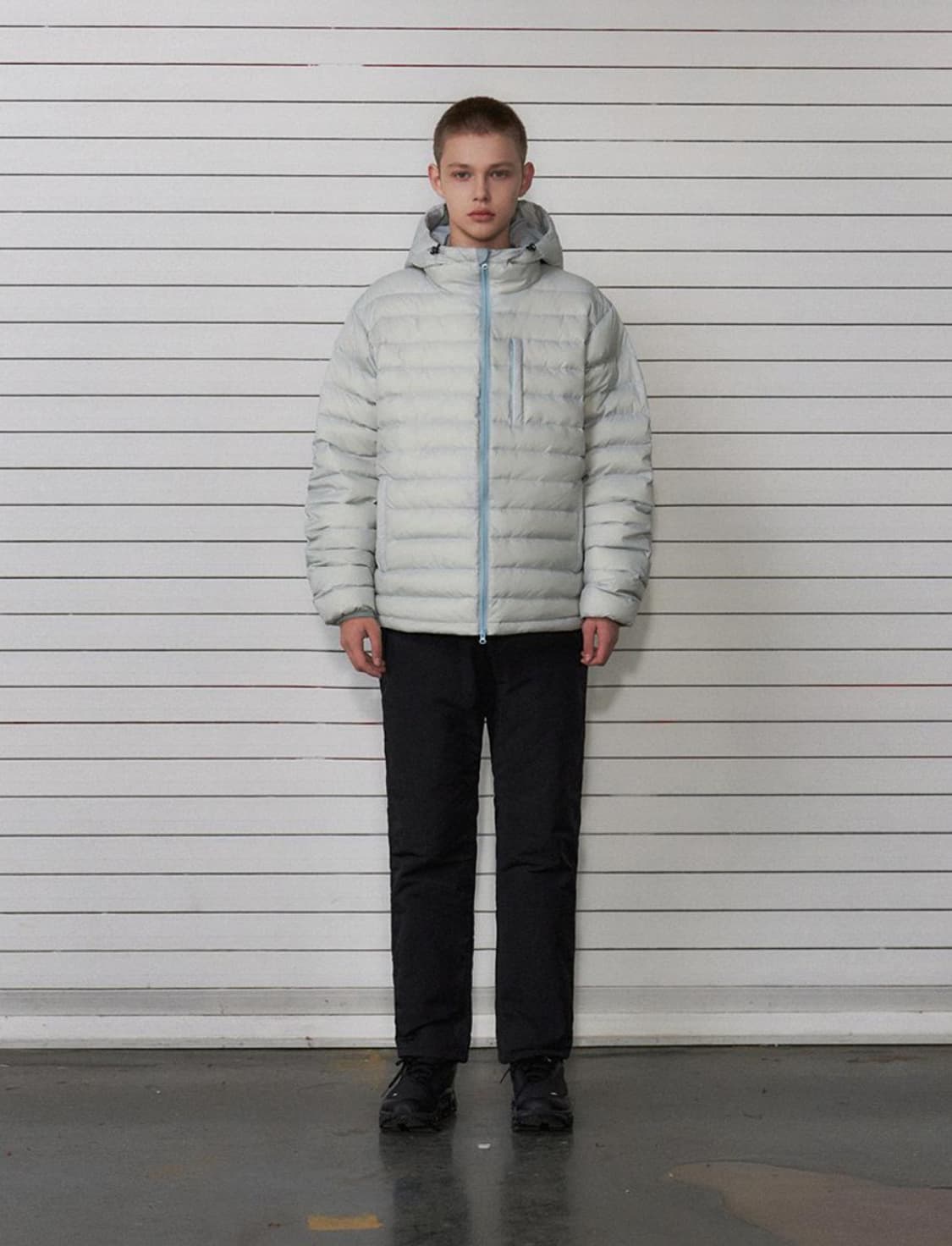 (새상품) 레테르코모 서픽 윈드 라이트 패딩 경량패딩 스카이블루 L 상품이미지6