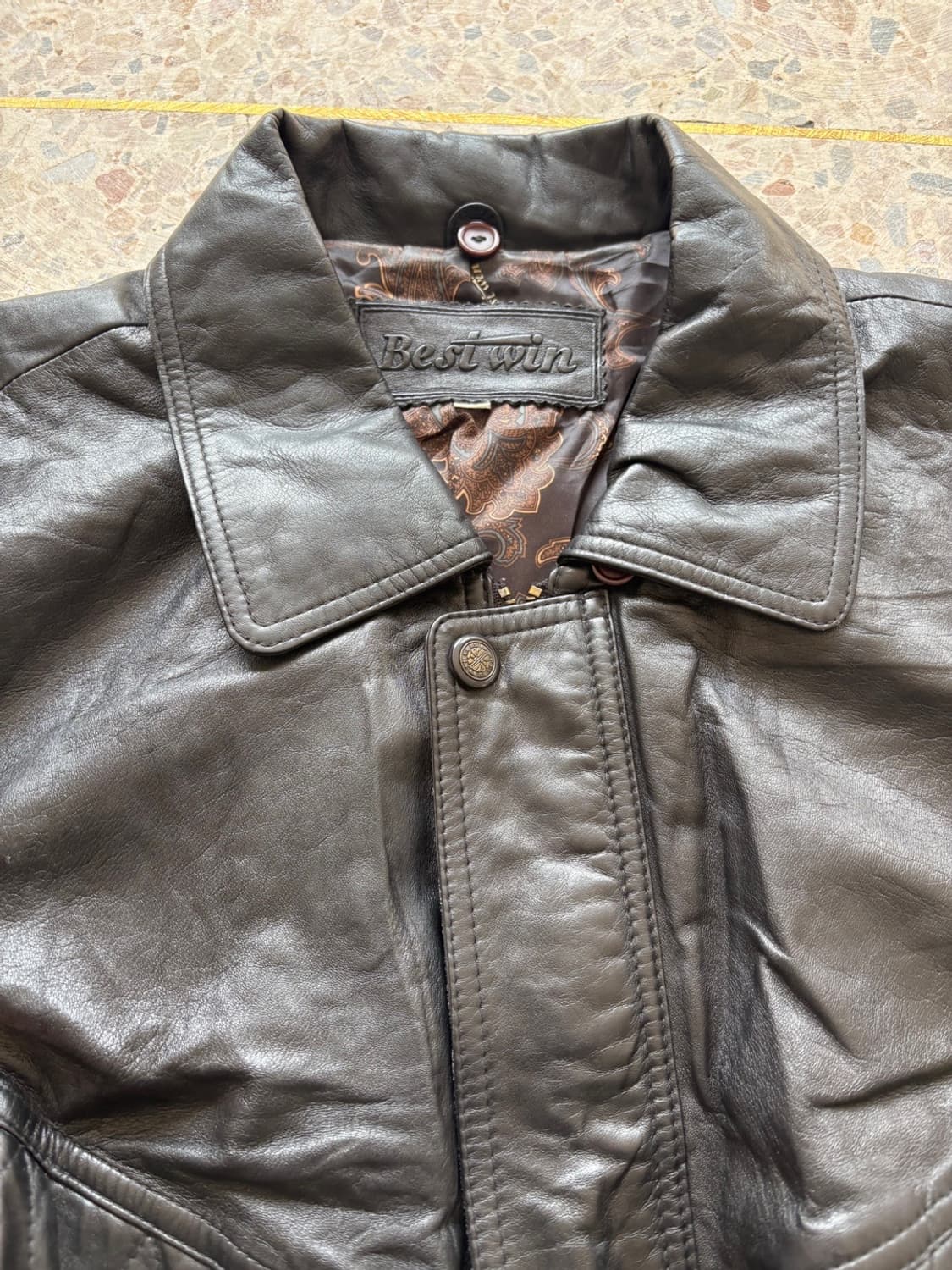 리얼레더 양가죽 블루종 자켓 상품이미지9