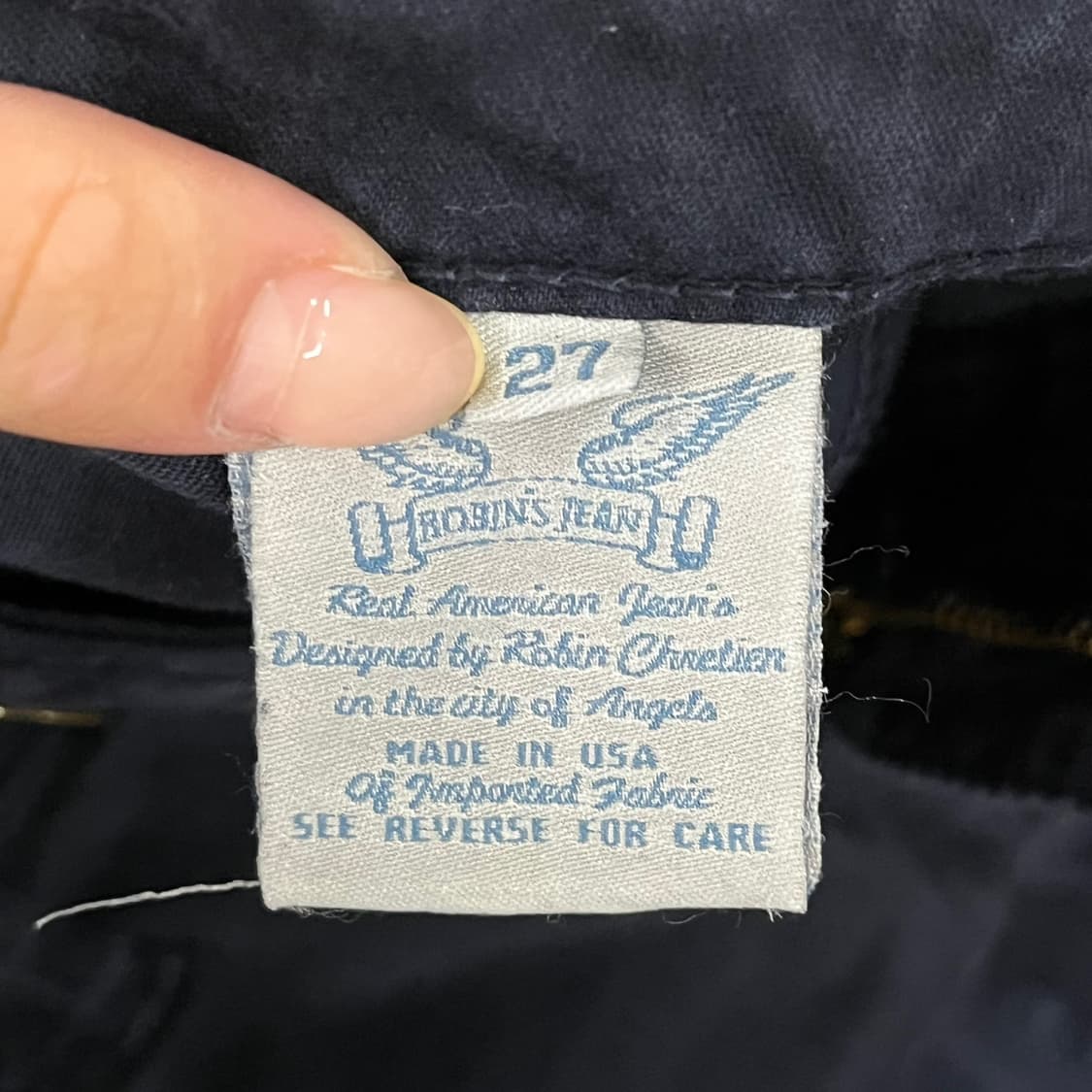 [정품/27] 로빈스진 네이비 청바지 b15 상품이미지5