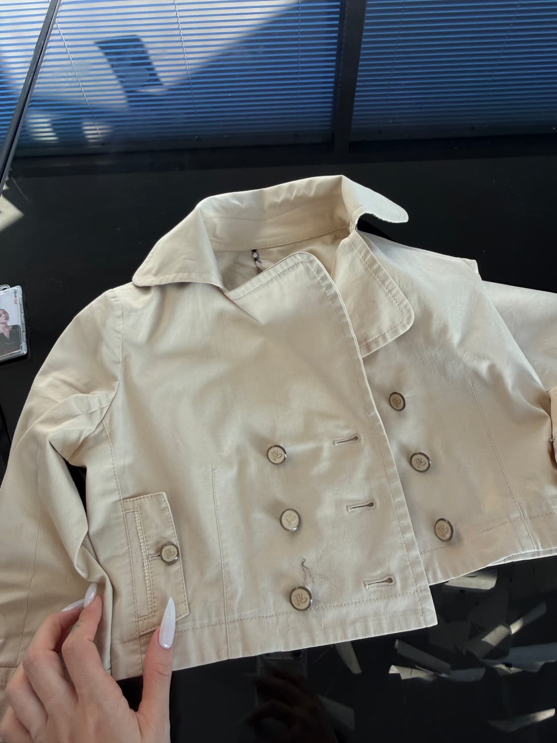 버버리 블루라벨 크롭자켓 상품이미지5