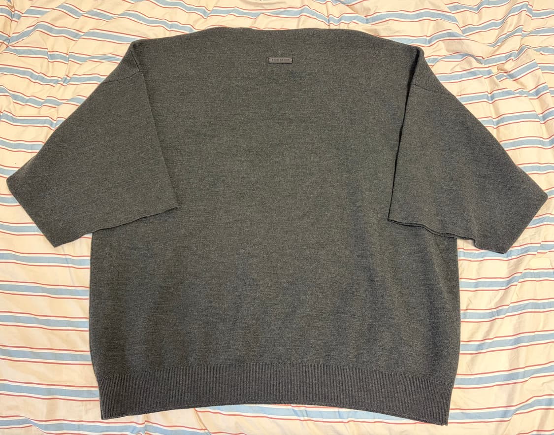 피어오브갓 이터널 v1 3/4 슬리브 메리노울 니트 크루 셔츠 블랙헤더 상품이미지6