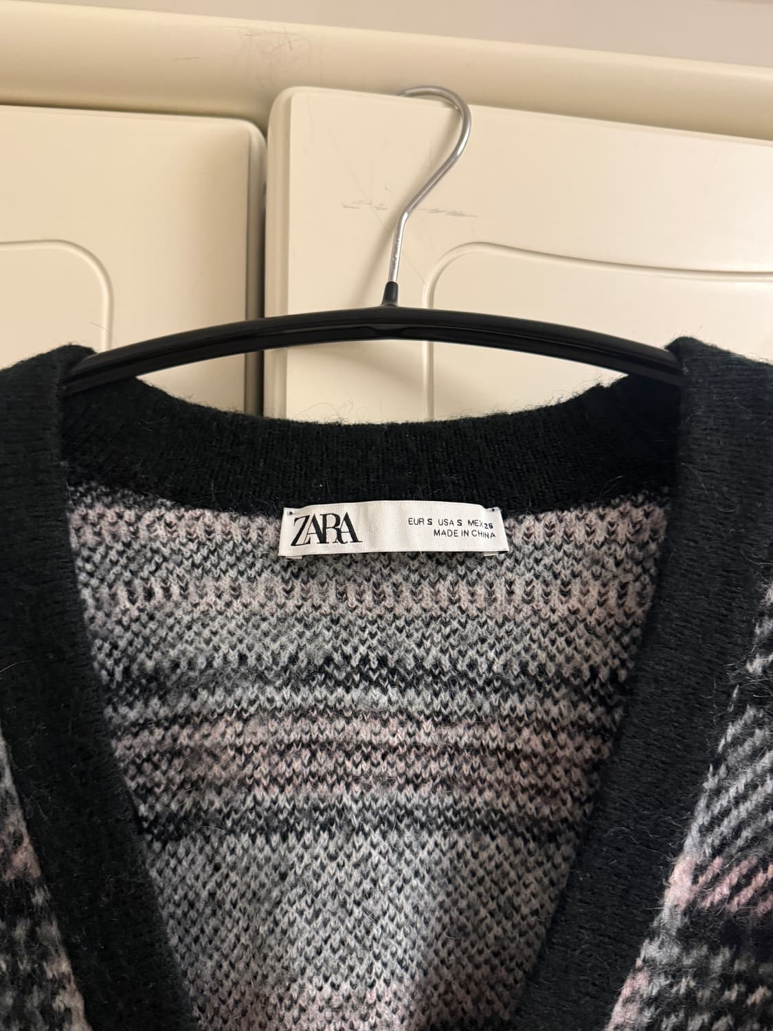 Zara 자라 체크 울 니트 가디건 상품이미지3