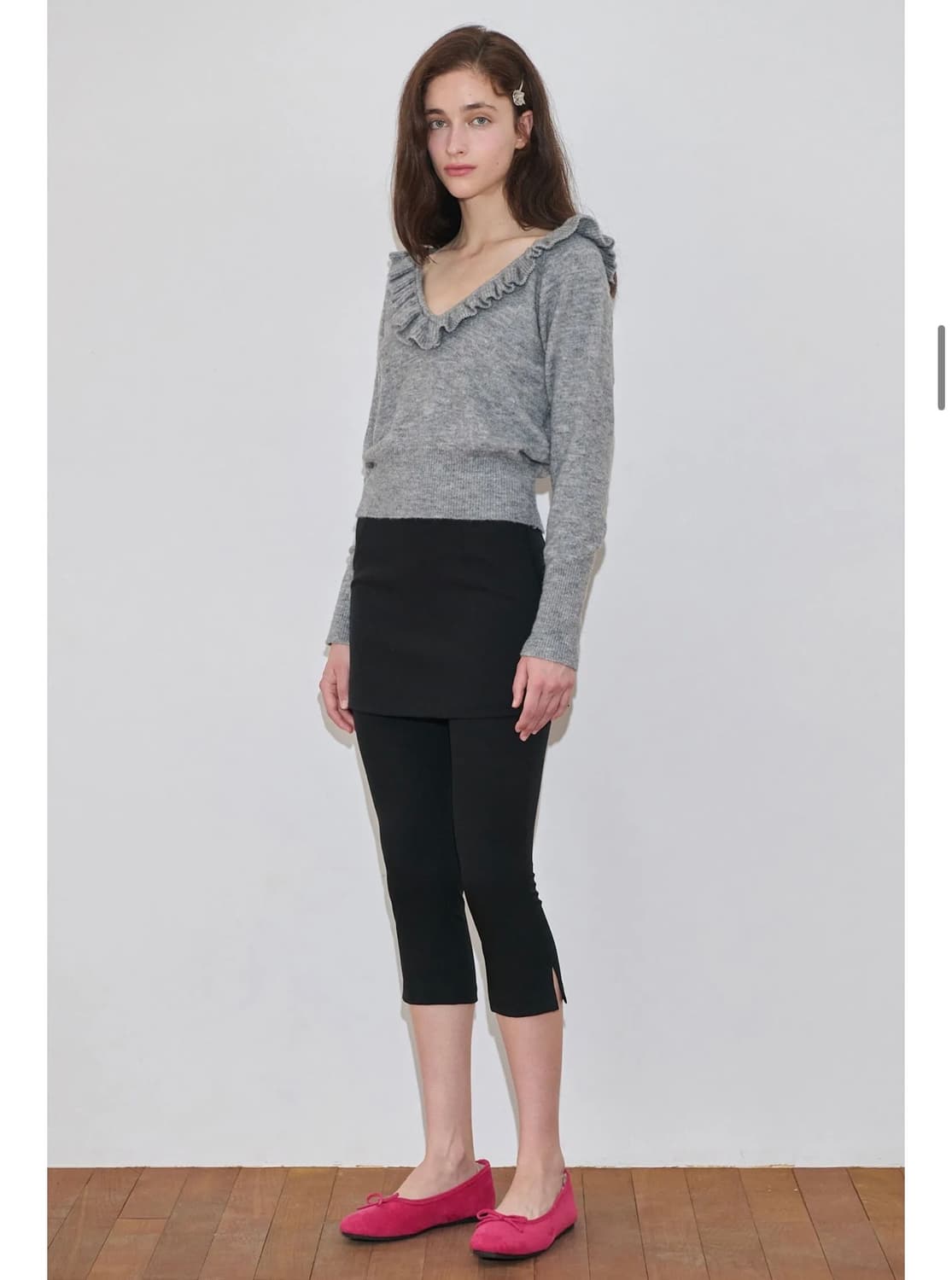 시눈 Lace Layered skirt pants 상품이미지2
