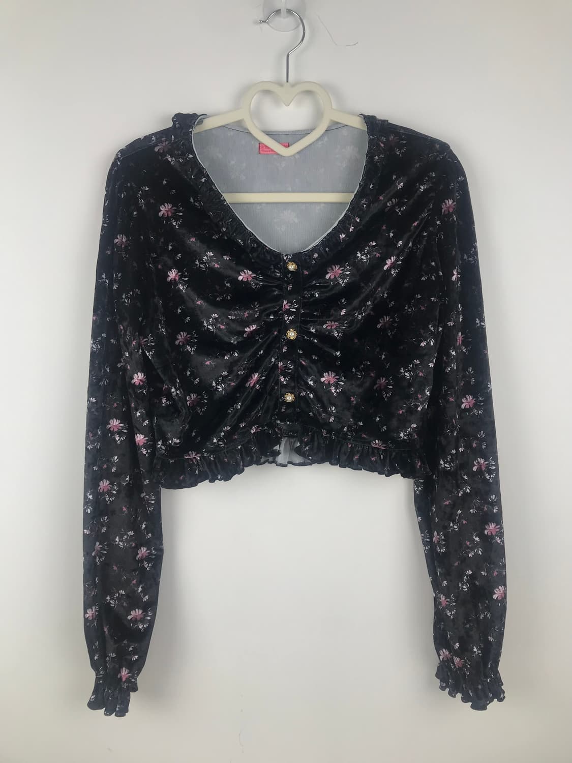 블랙 플로럴 벨벳 셋업 크롭블라우스 스커트세트 빈티지모리걸원피스 대대장급 상품이미지7