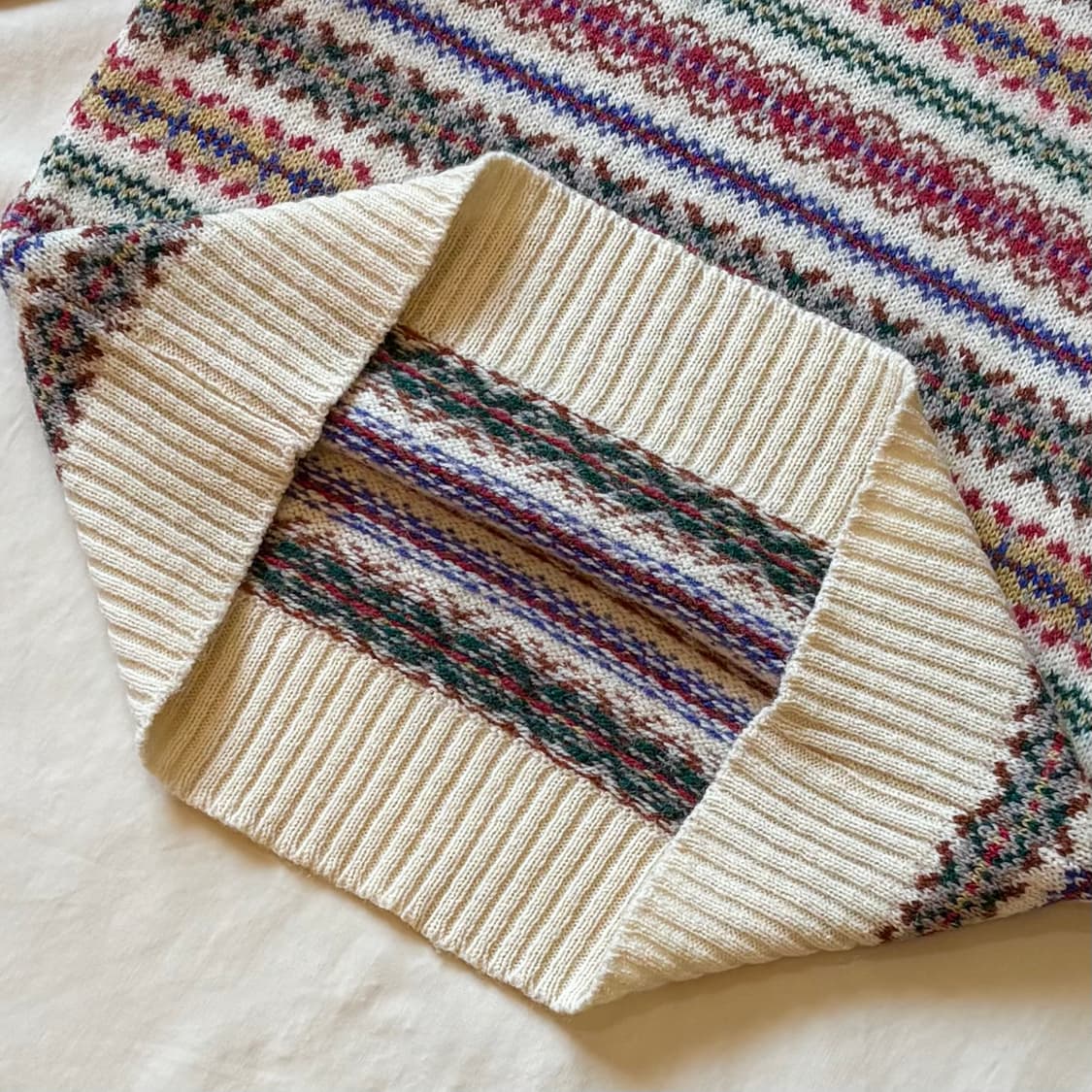 [L] 80s 스코틀랜드 KNIGHTS BRIDGE 페어아일 니트 스웨터 상품이미지5