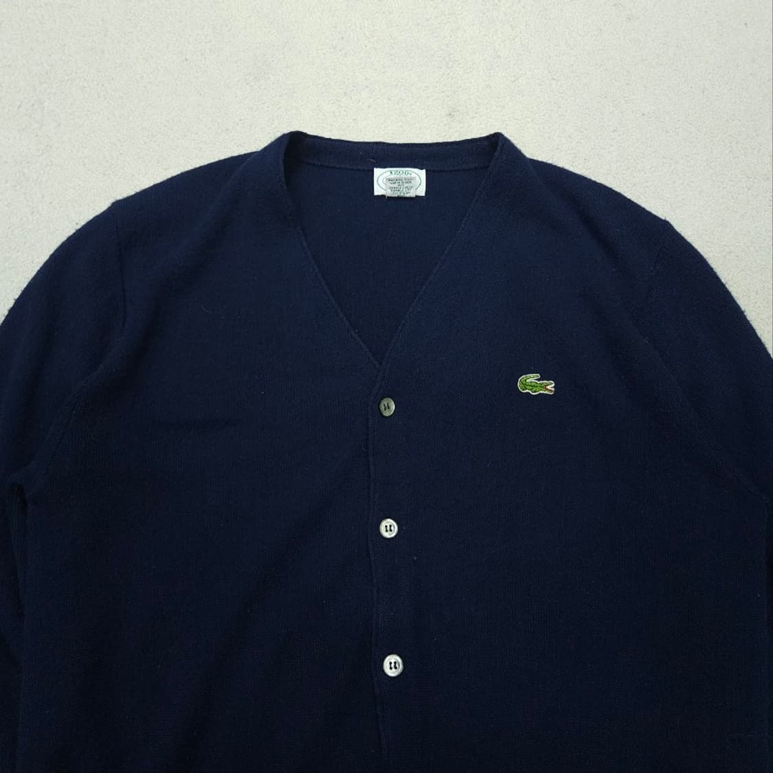 70s izod 라코스테 아크릴 가디건 L made in usa 상품이미지3