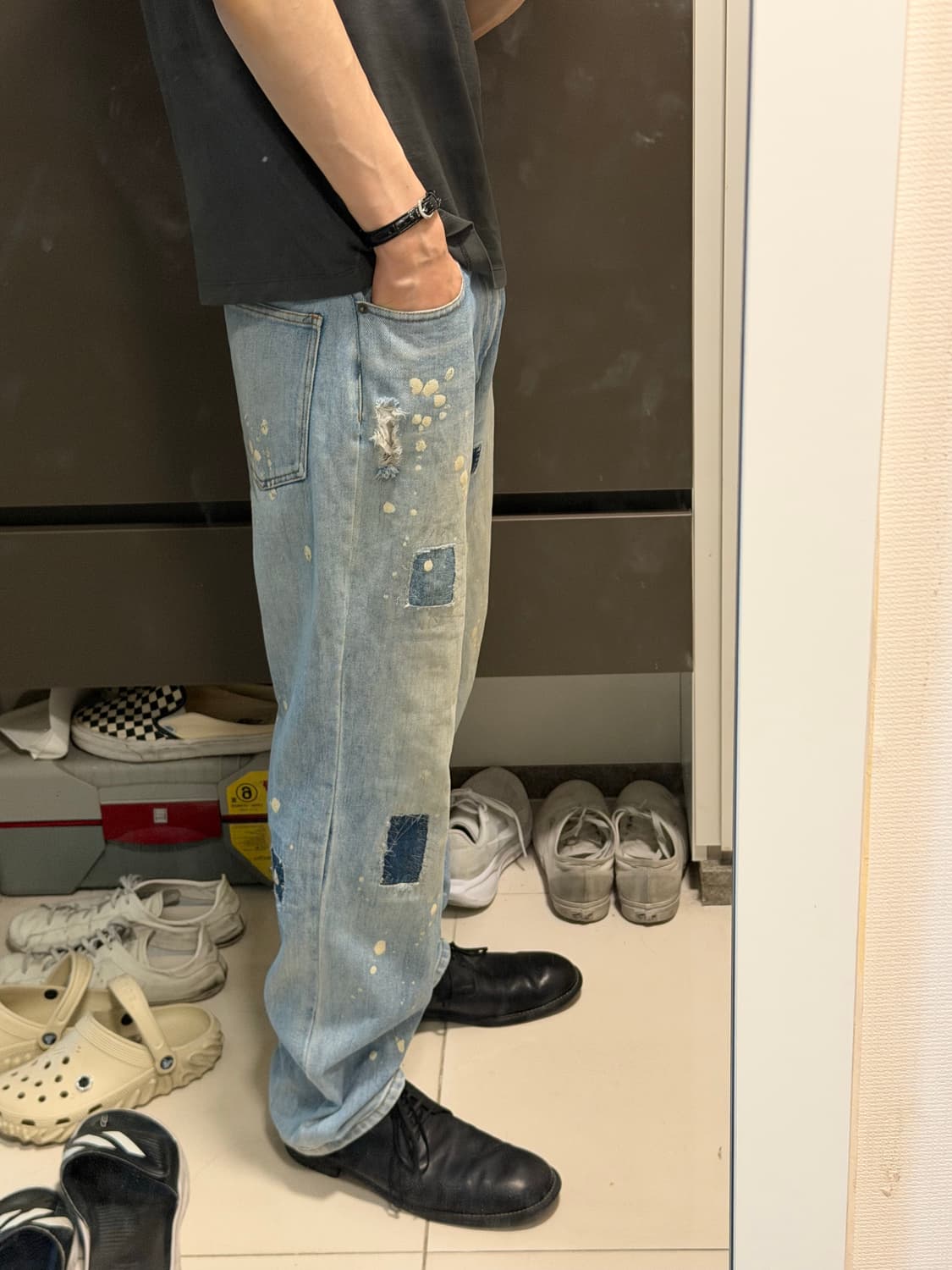 patch denim pants 상품이미지2