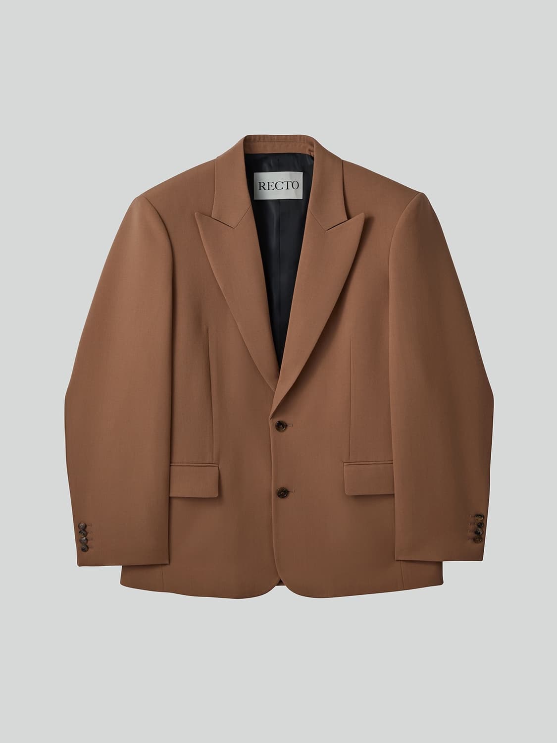 렉토 25ss 스트럭쳐 울 테일러드 셋업 로즈베이지 S 상품이미지5