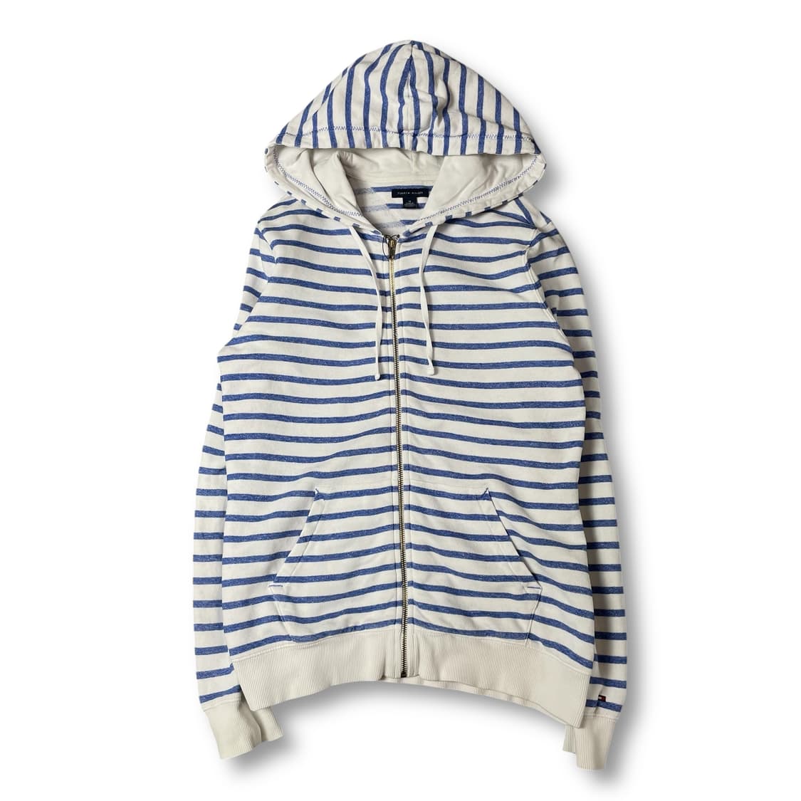 타미힐피거 블루 스트라이프 후드 집업 M 상품이미지1