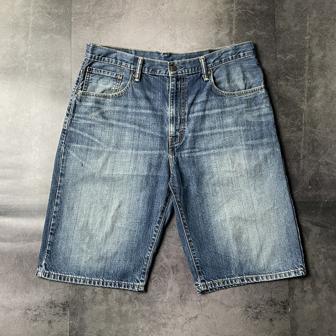 LEVI'S 리바이스569 빈티지 워싱 데님 하프팬츠 A01169 상품이미지1