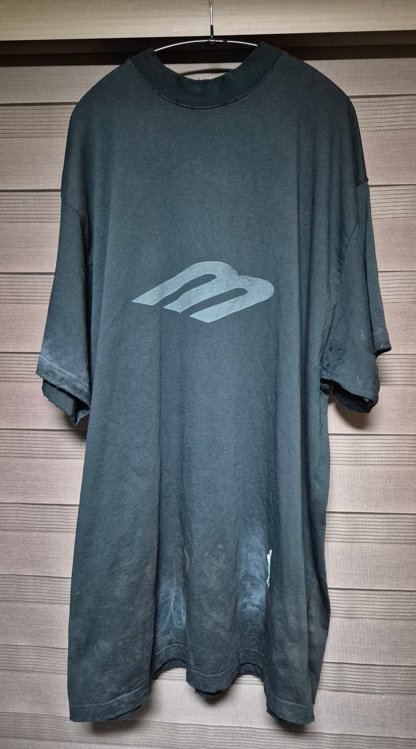 [3]발렌시아가 3b 티셔츠 페이디드 블랙 상품이미지2