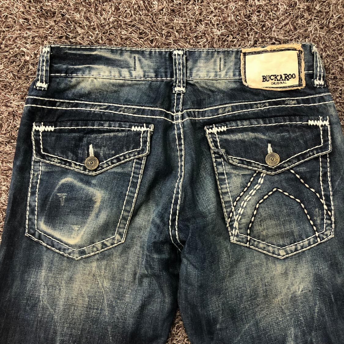 버커루 스티치 워싱 데님 팬츠 상품이미지4