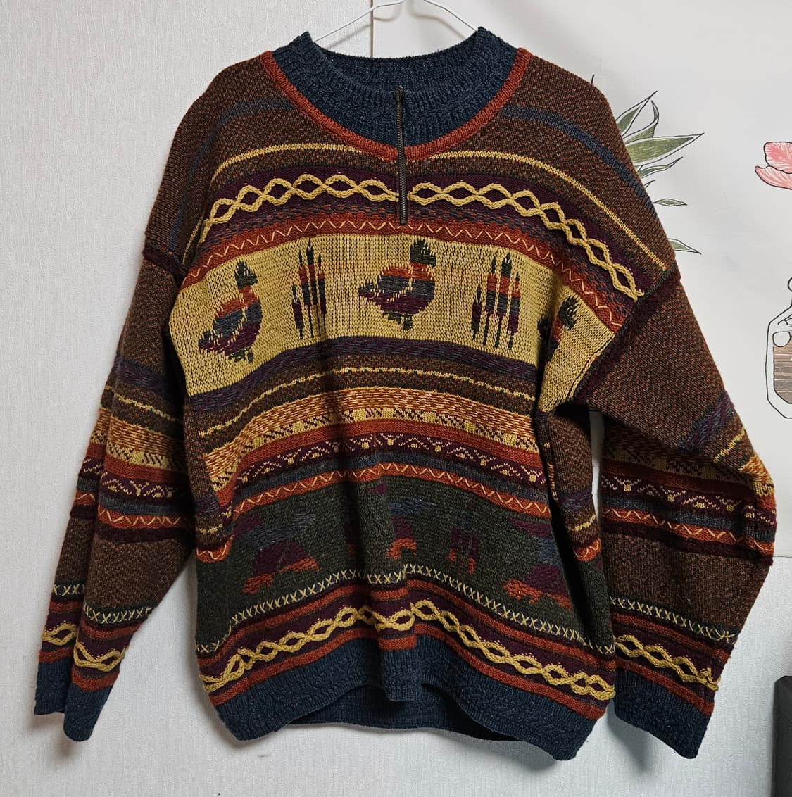 스노위피크 뉴질랜드 빈티지 반집업 니트/snowypeak 상품이미지1