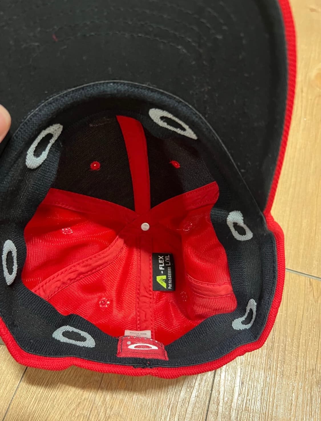 [L/XL] 오클리(Oakley) 메탈 로고 메쉬 캡 레드 상품이미지3