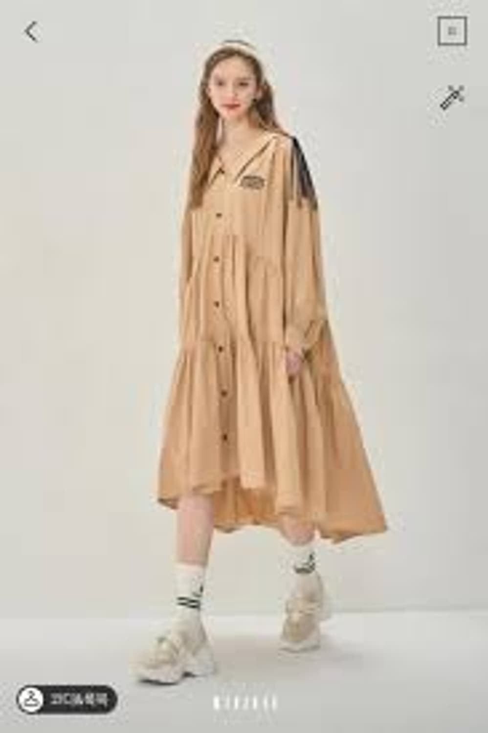 오즈세컨 2022 티어드 원피스 76-90-155사이즈 상품이미지1