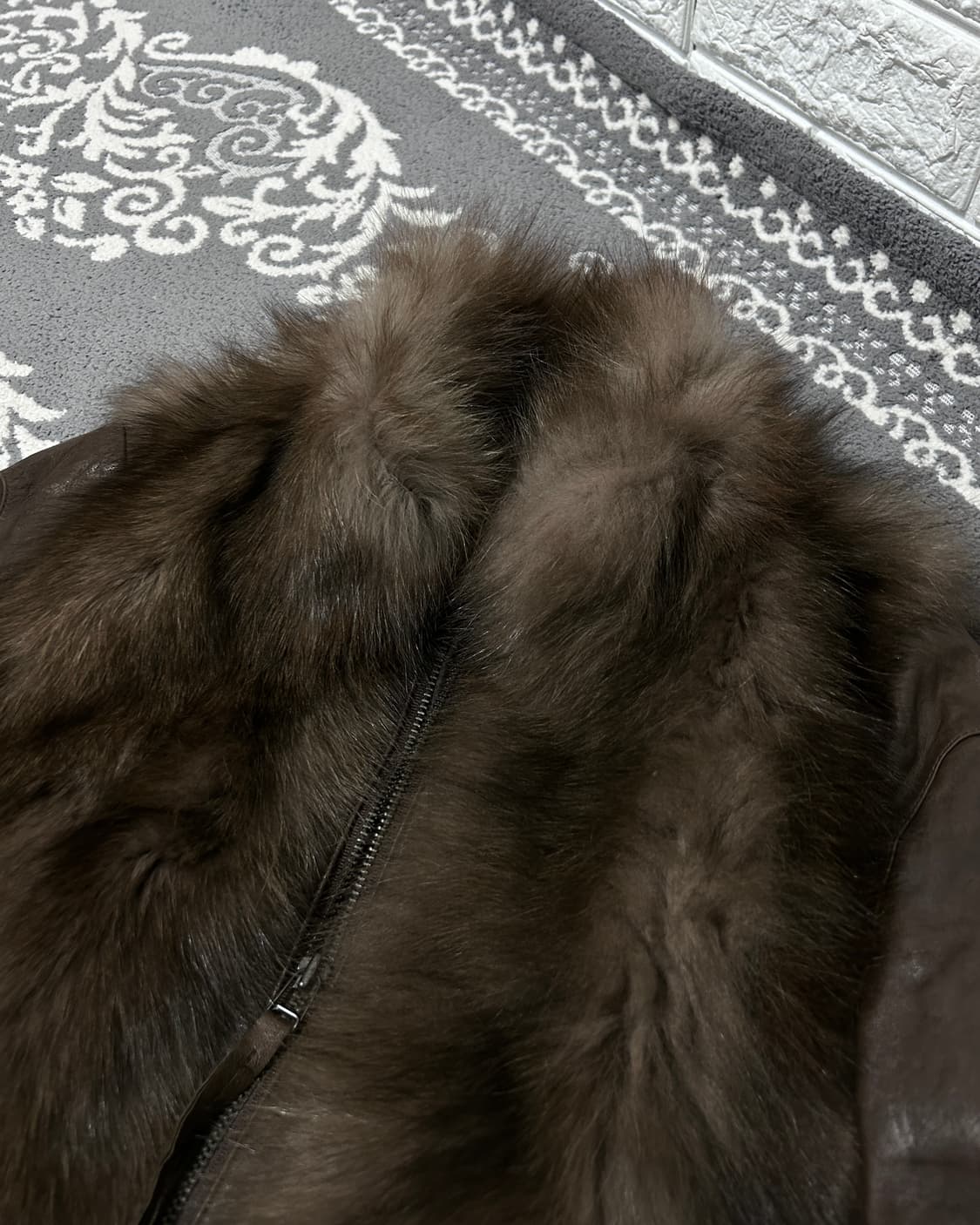 00’s 폭스 램스킨 레이어드 자켓 상품이미지2