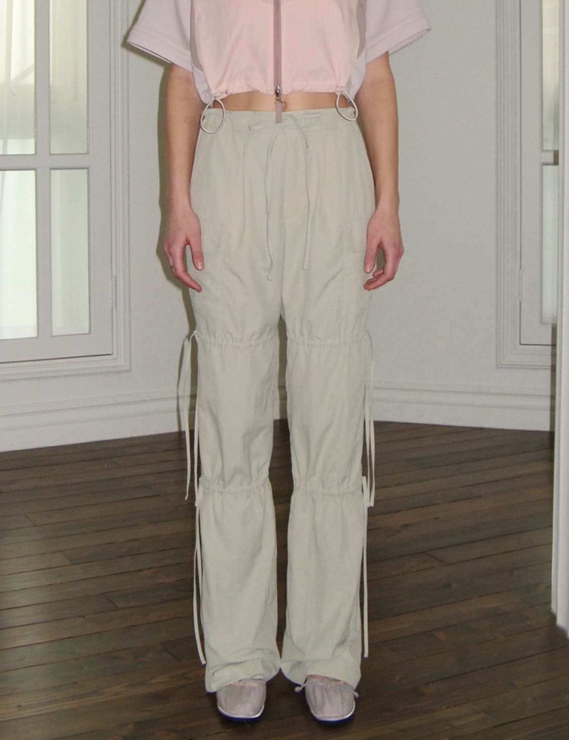 시눈 워크웨어 스트링 팬츠 라이트 카키 M 상품이미지1