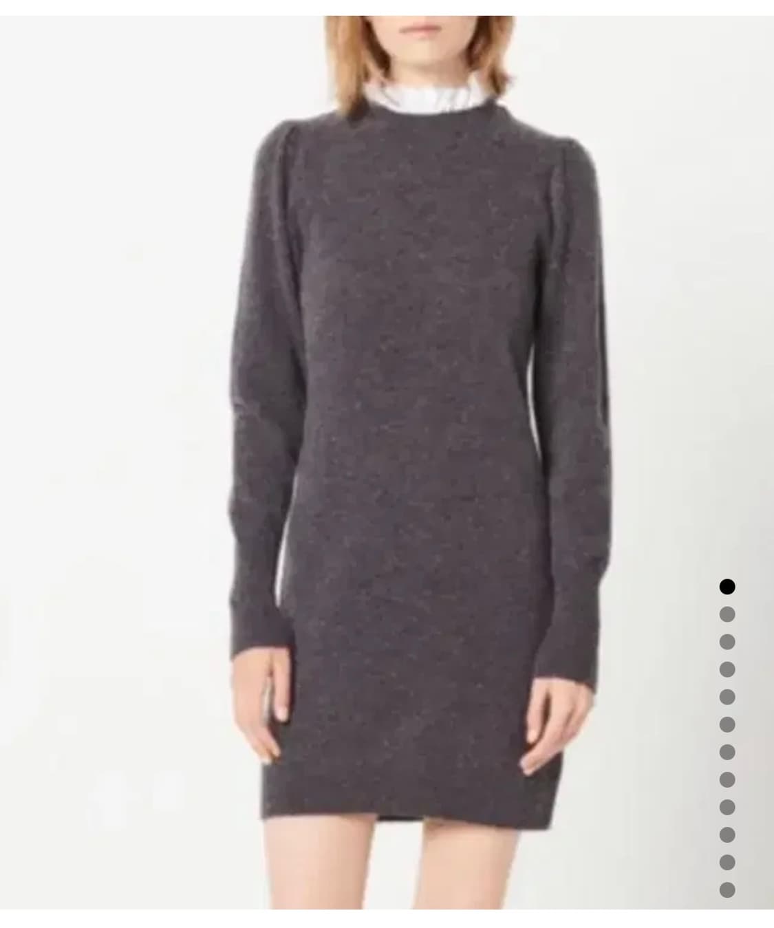 (택 달린 새상품) 산드로(Sandro) 프릴 탈부착 니트 원피스 38 상품이미지1