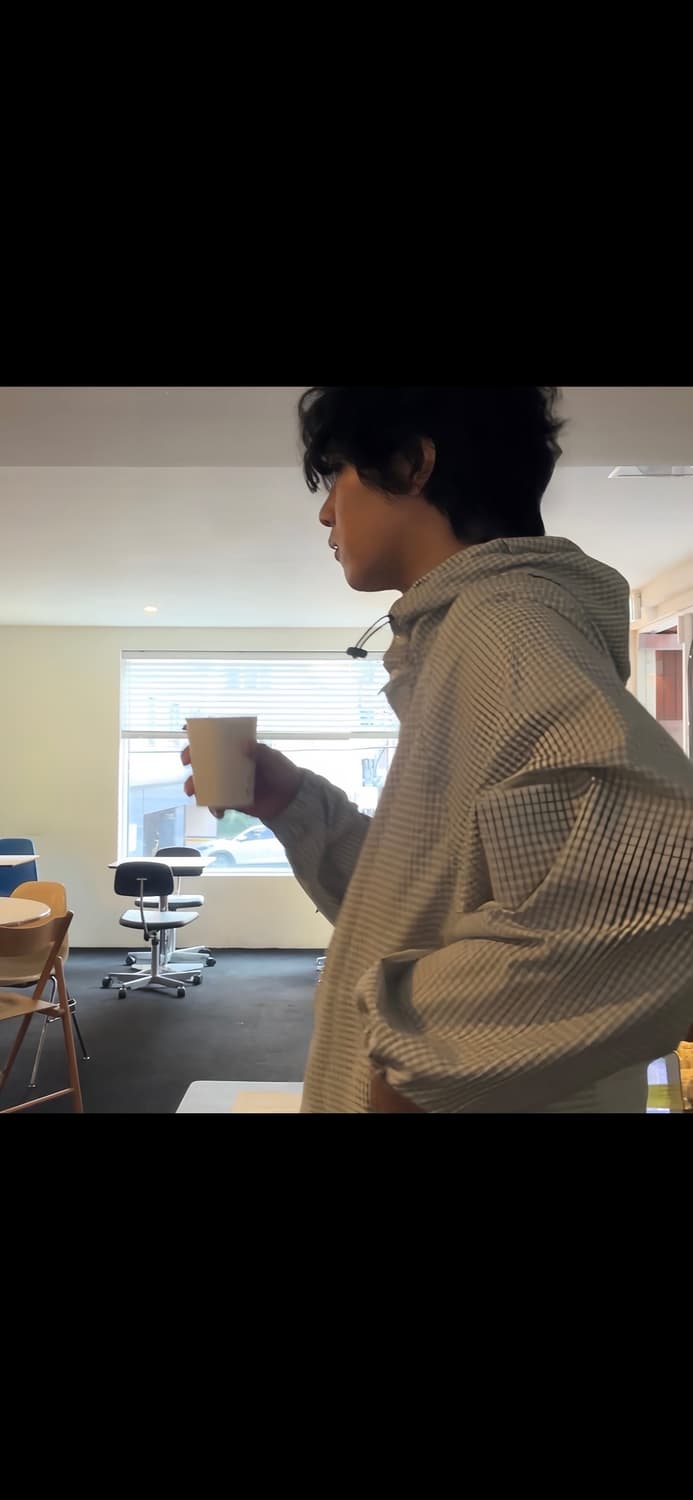 프릭스스토어 체크 바람막이 M 상품이미지1