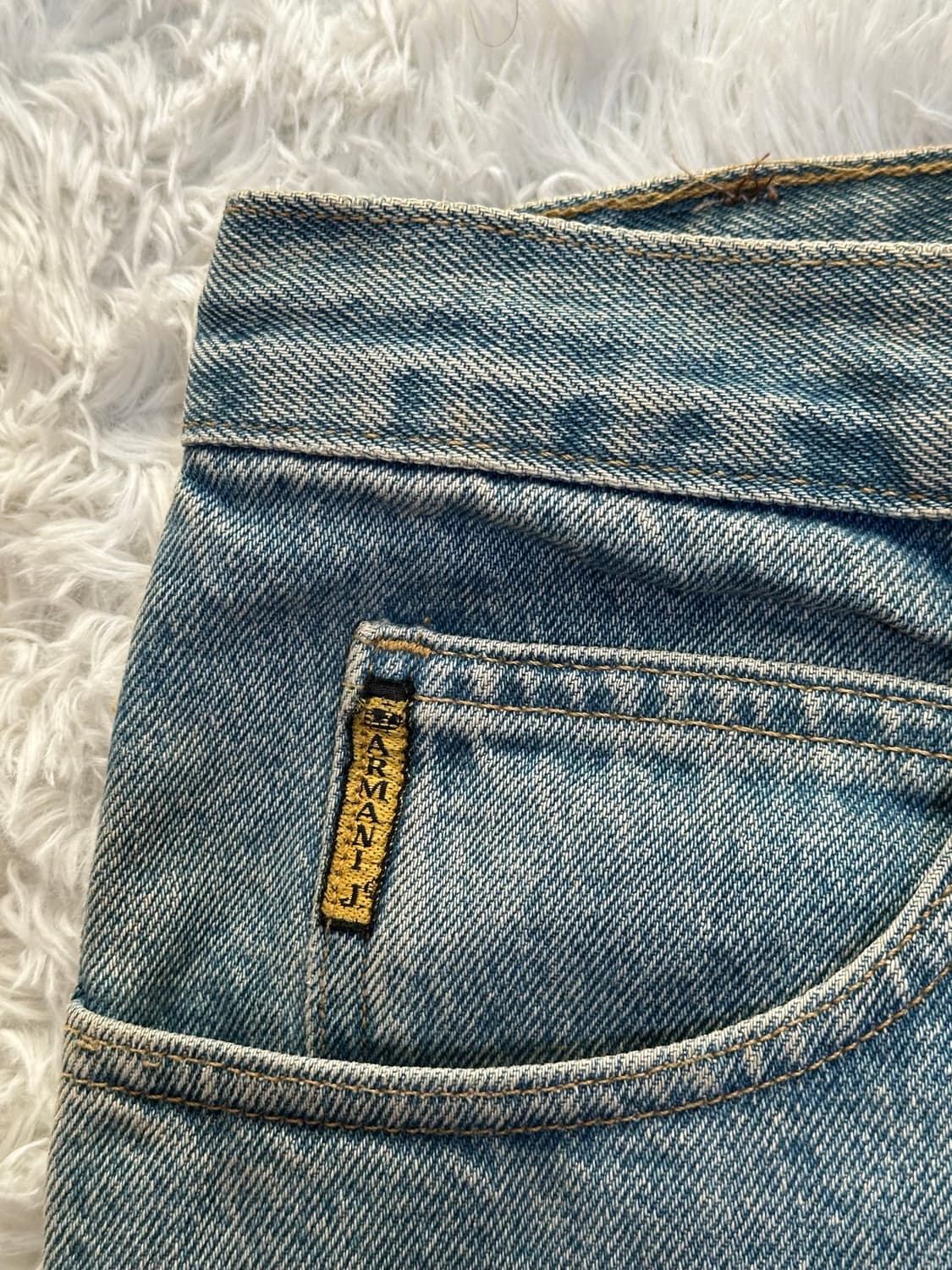 아르마니 진 라이트 블루 청바지 33x32 상품이미지8