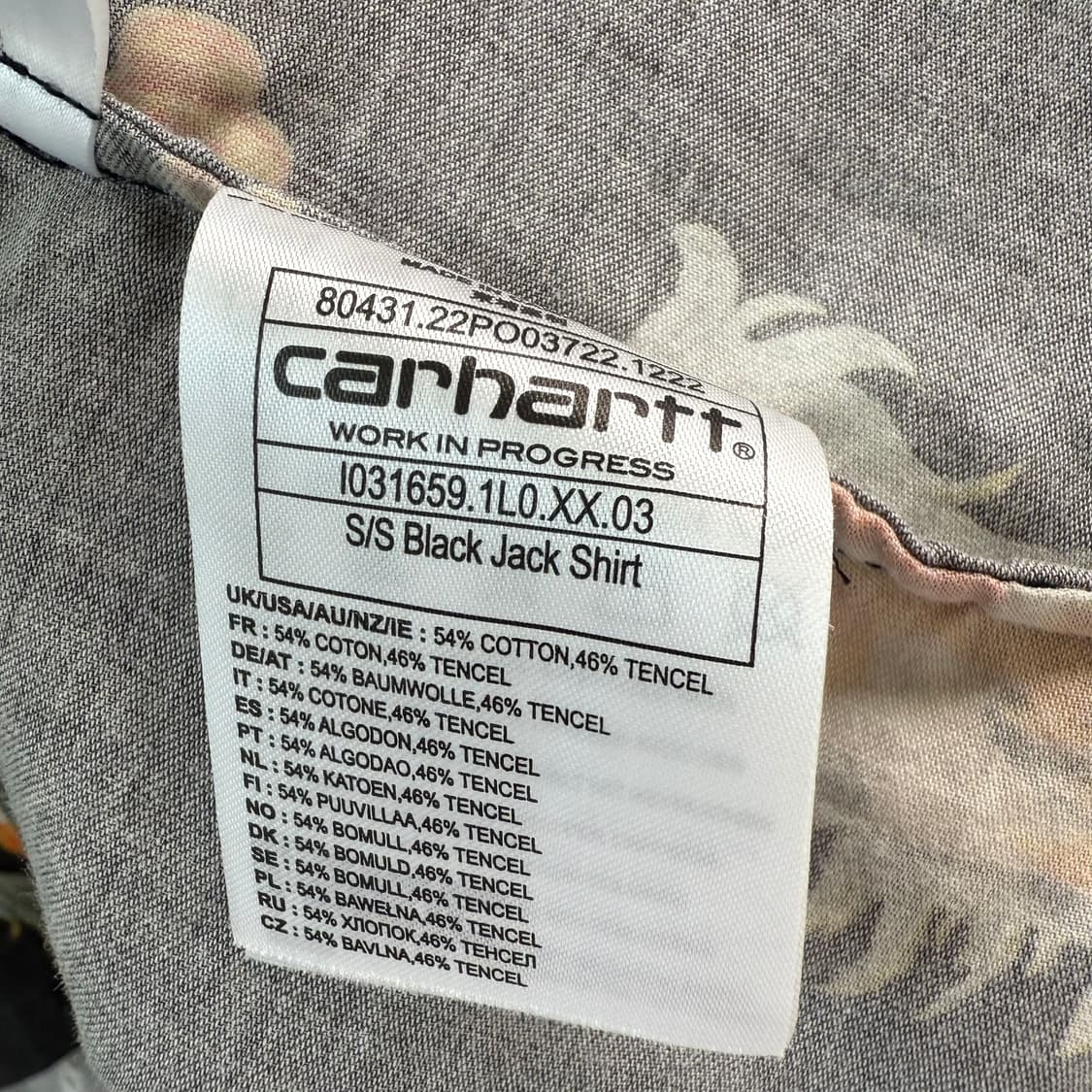 [L] 칼하트 BLACK JACK 반팔셔츠 상품이미지6
