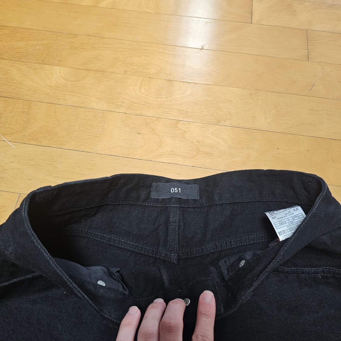 플랙 051B 블랙진 상품이미지3