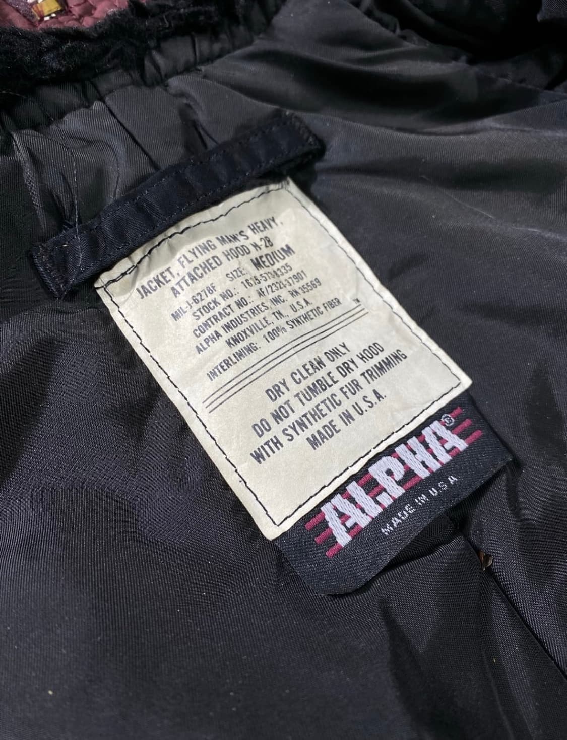 알파인더스트리 n2b 퍼 자켓 상품이미지10