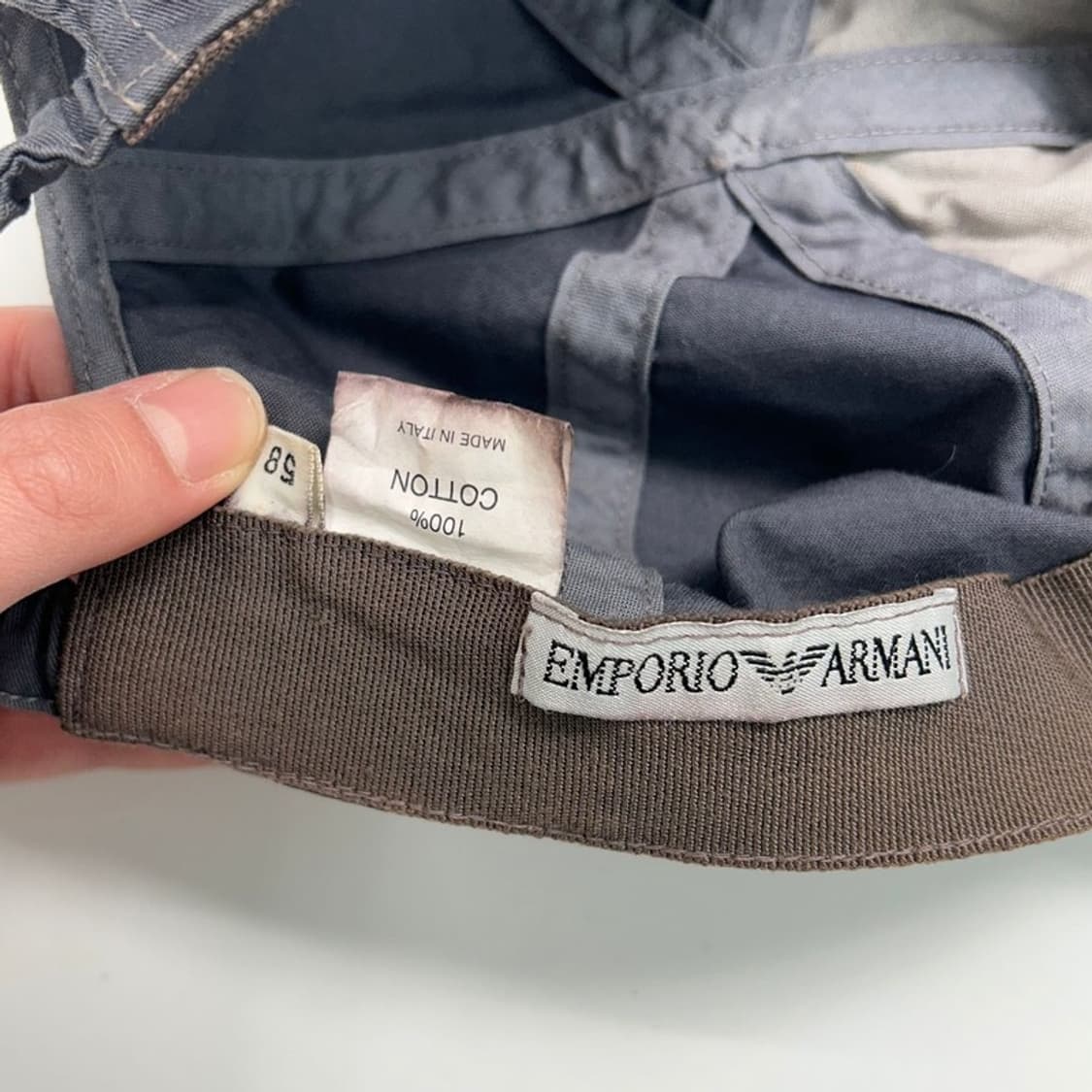 엠포리오아르마니 볼캡 차콜 58 상품이미지5