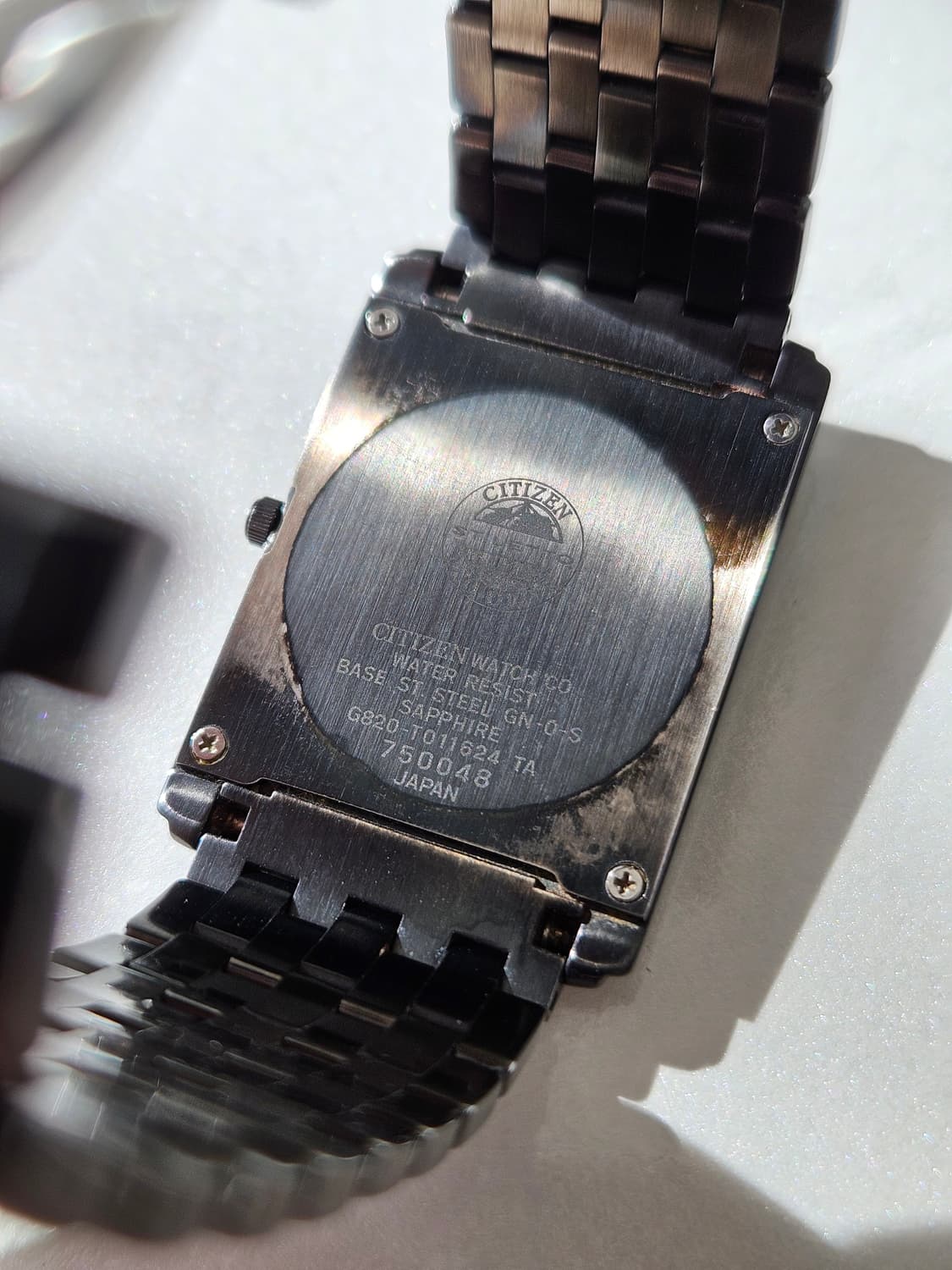 시티즌 에코드라이브 사각 블랙 메탈시계 상품이미지6