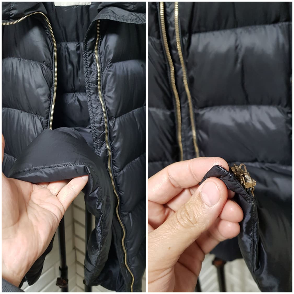 [55~66/정품] 몽클레어 토르신 여성패딩 블랙 상품이미지6