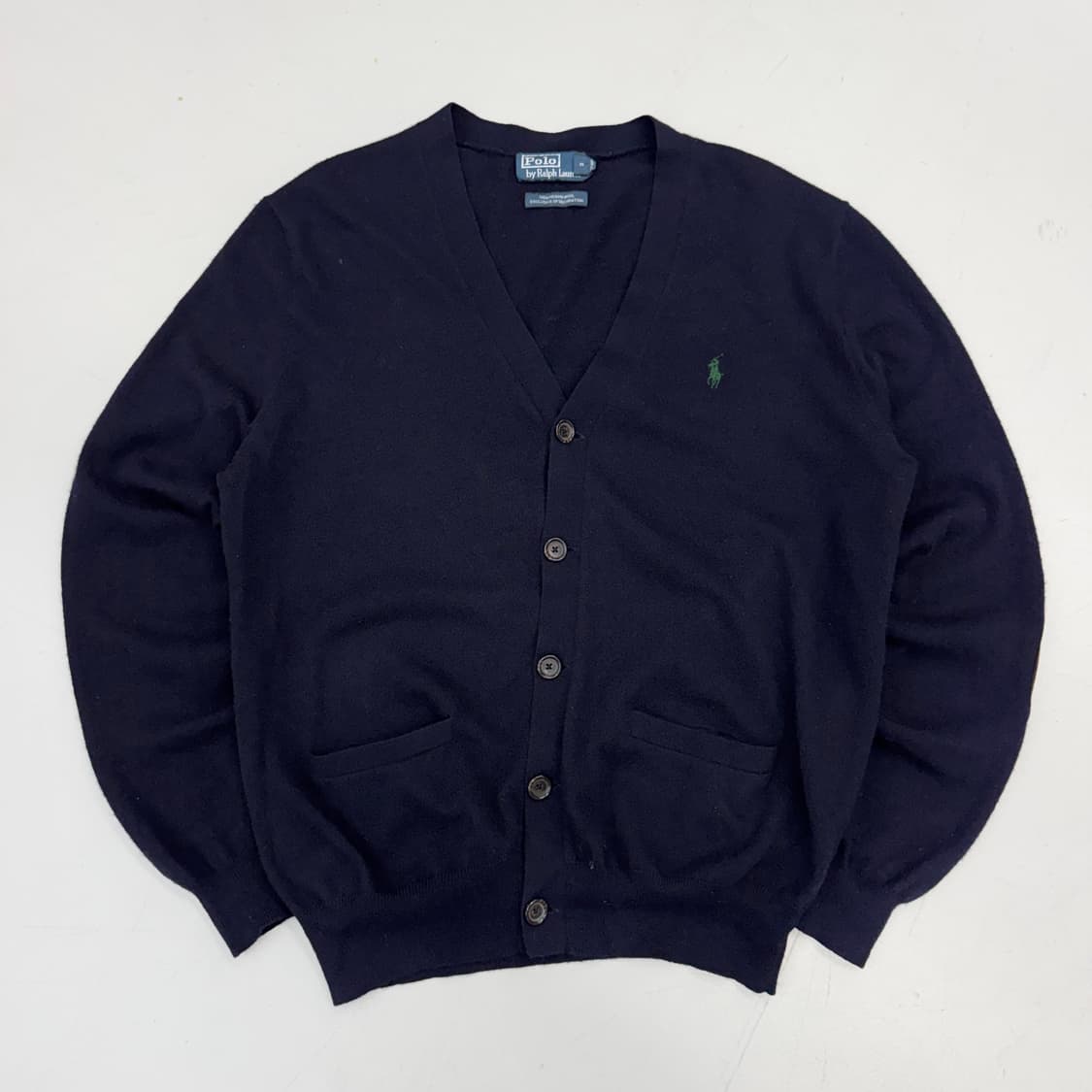 폴로 포니 레더 엘보우 니트 가디건 상품이미지2