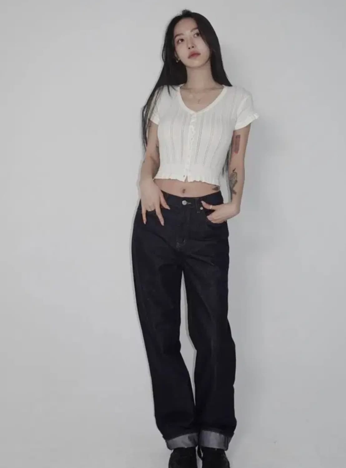 페일제이드 논페이드 생지데님 사이즈2 상품이미지1