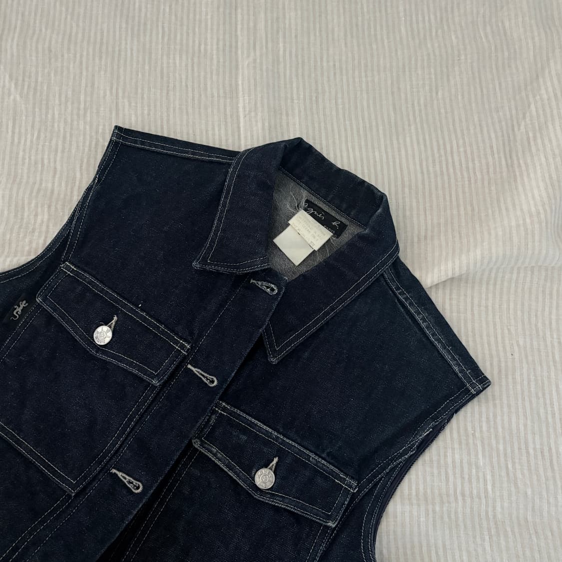  ▫️Agnes. B Denim Vest 상품이미지4