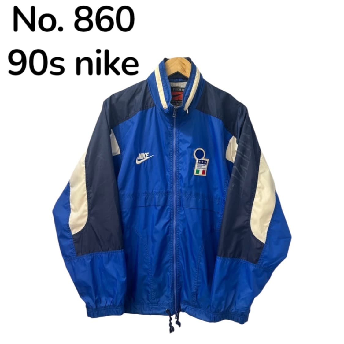90s 나이키 1996-97 이탈리아 축구국대 올드스쿨 레인자켓 바람막이 상품이미지2