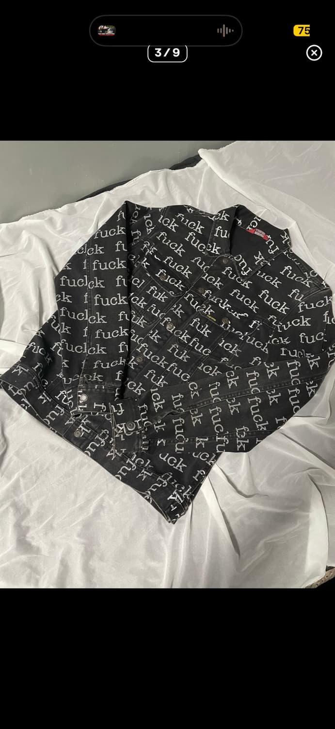 슈프림 13 s/s supreme fuck 데님 자켓 상품이미지3