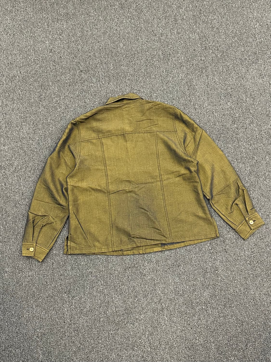 OS)Japanese vintage 여성 올리브 셔츠 자켓 상품이미지4