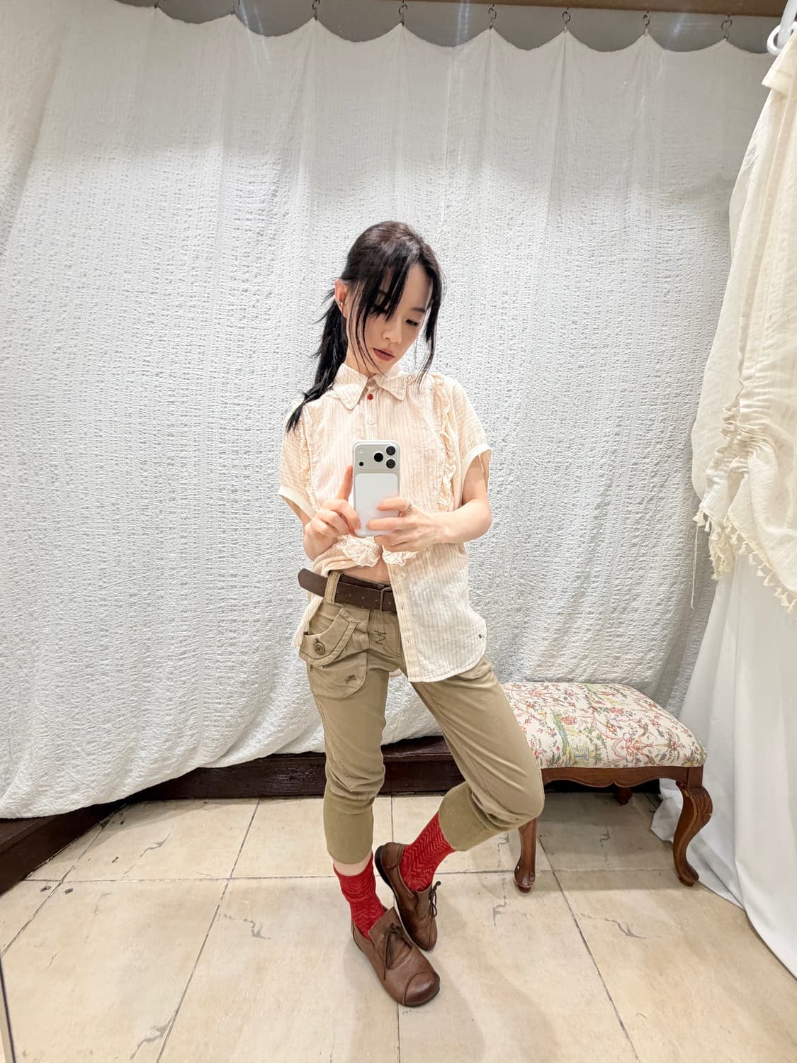 Burberry blue label camel capri 상품이미지1