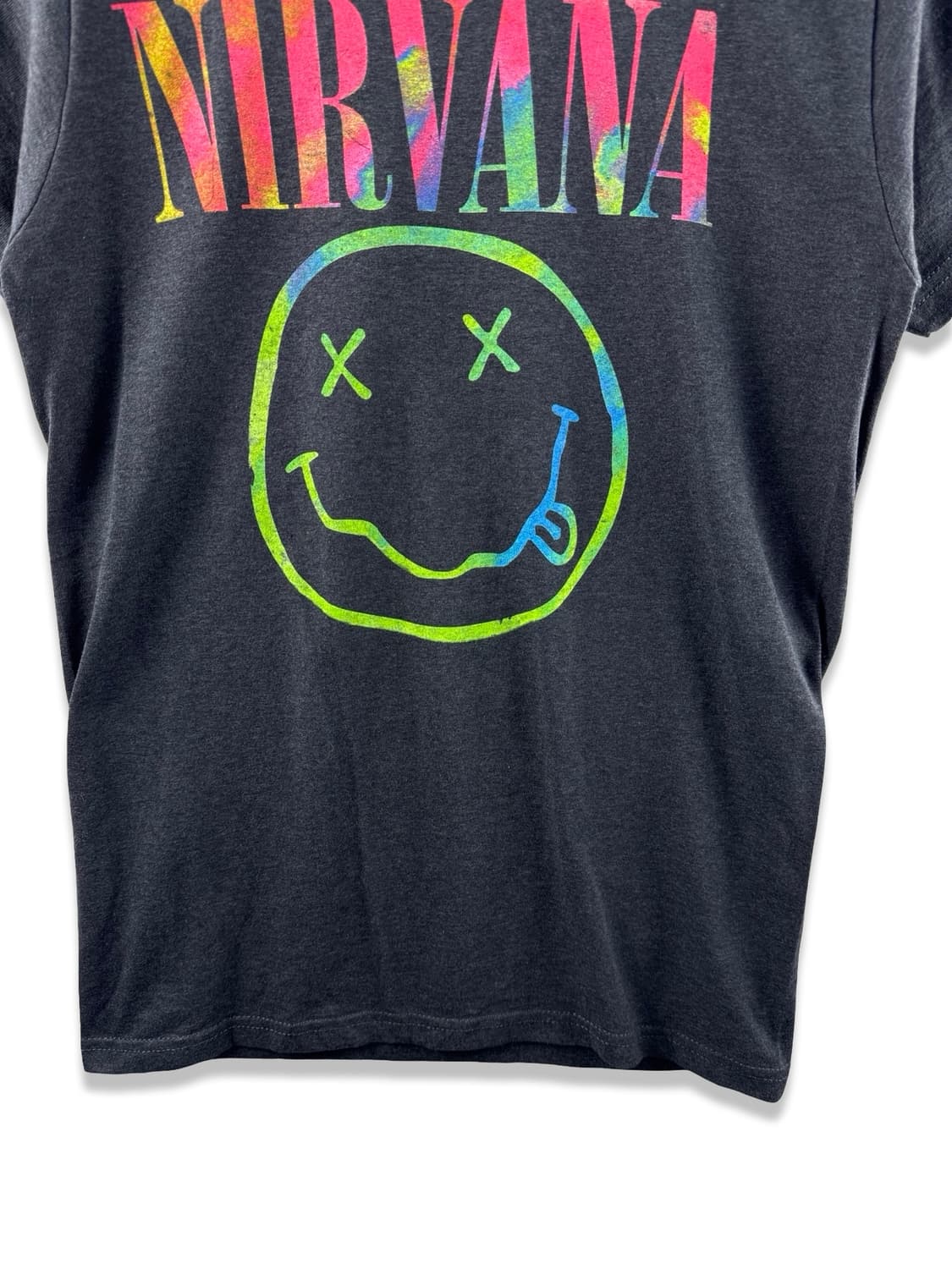 너바나 오피셜 레인보우 스마일 밴드티셔츠2104 상품이미지3