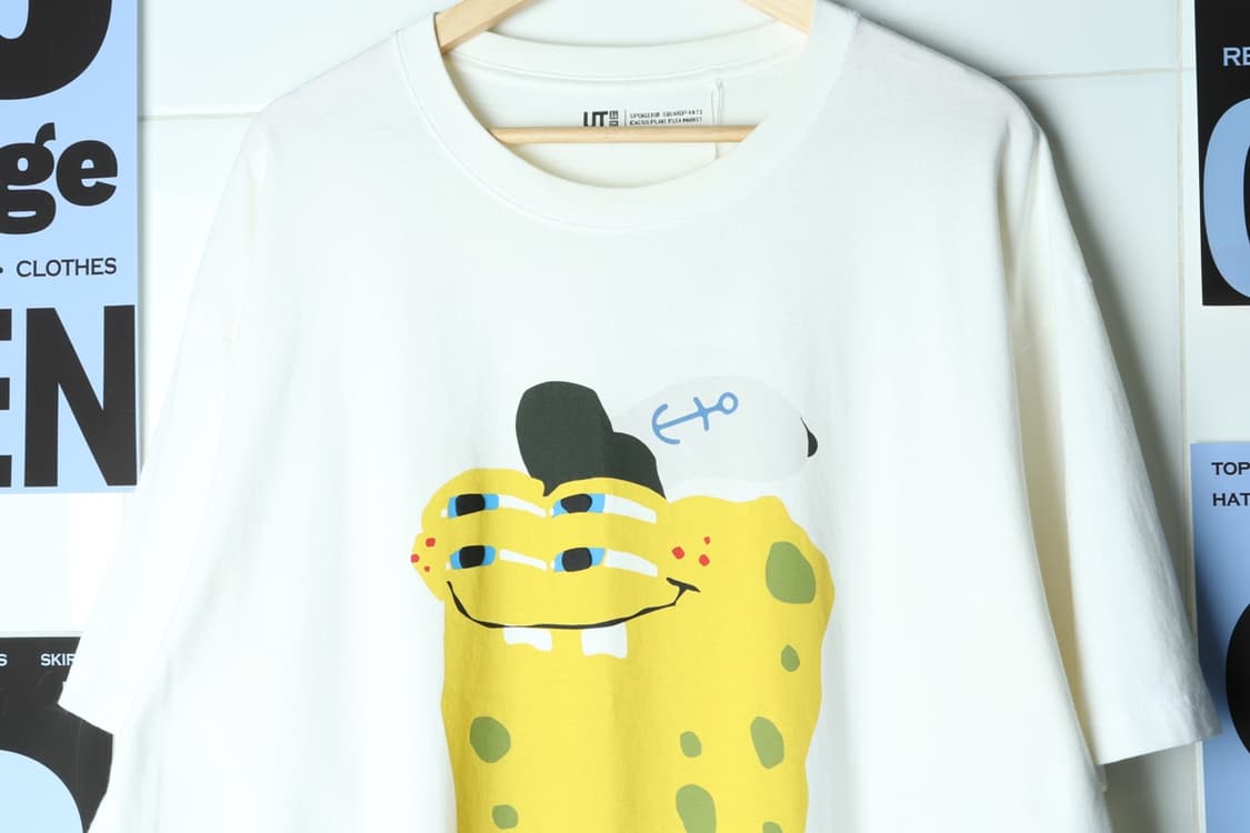 (3XL-4XL) 유니클로 반팔 티셔츠 스펀지밥 뚱이 희귀-H31875 상품이미지4