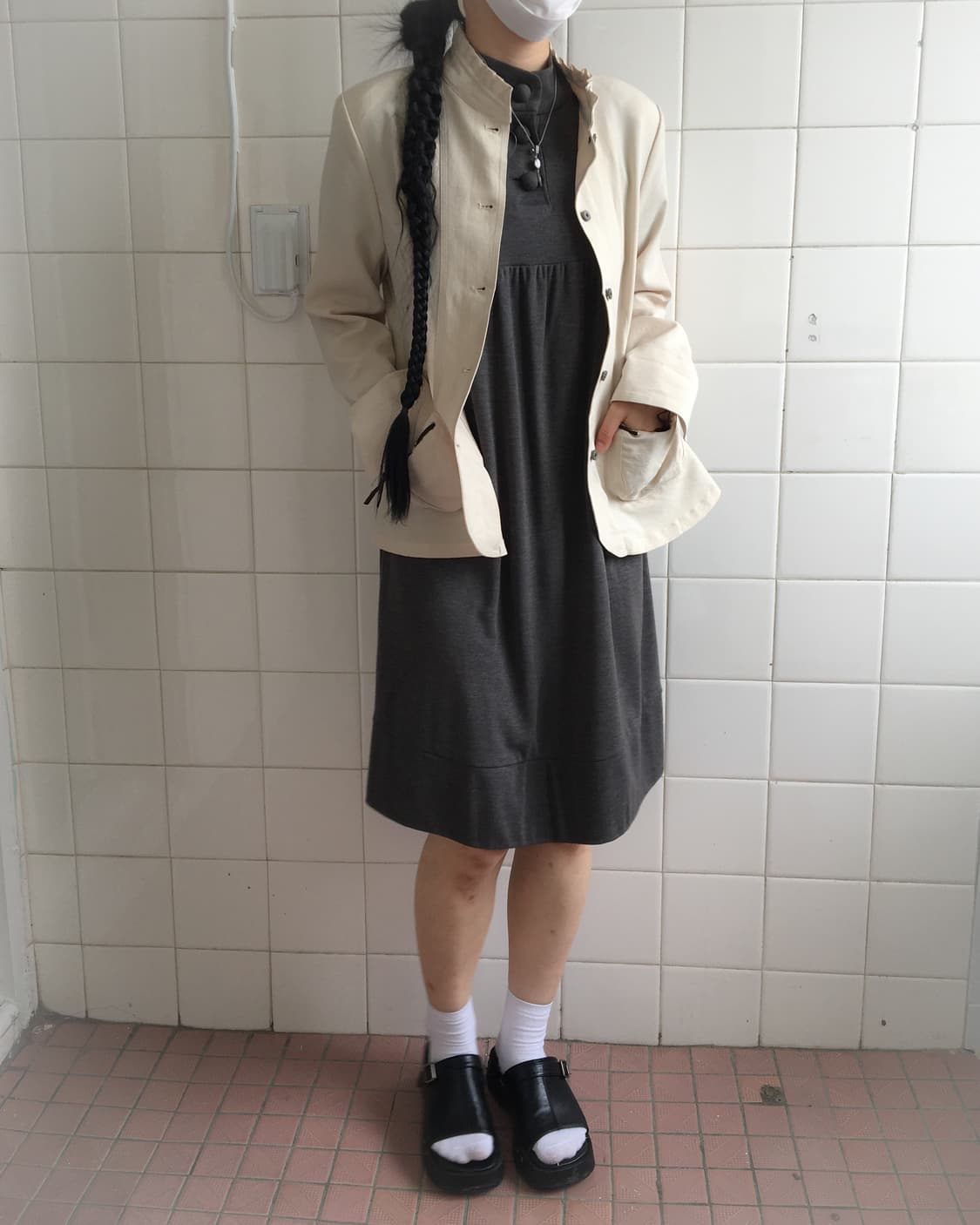 Pocket point high neck jacket 상품이미지8