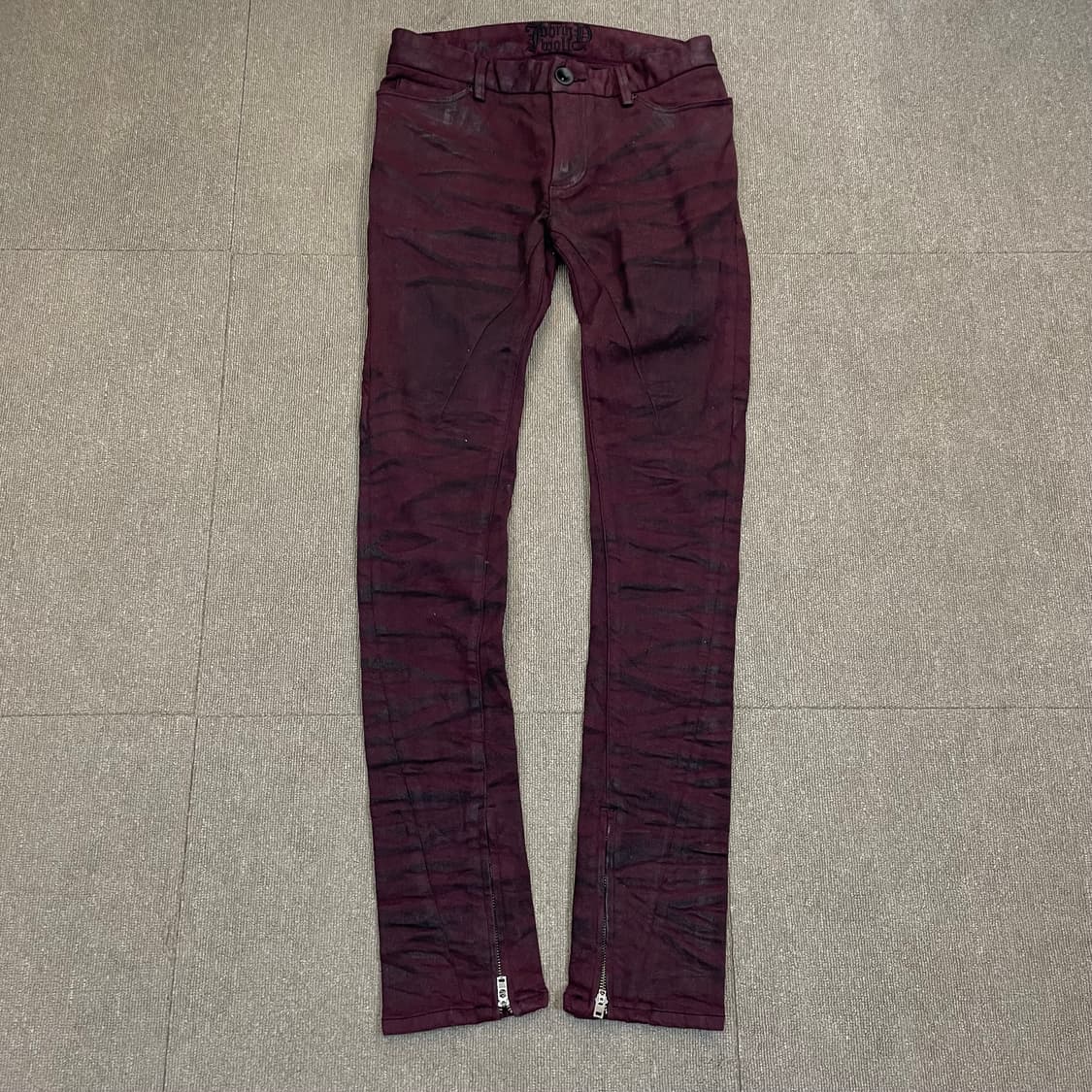 JOHNNY WOLF 블리치드 스키니 팬츠 상품이미지1