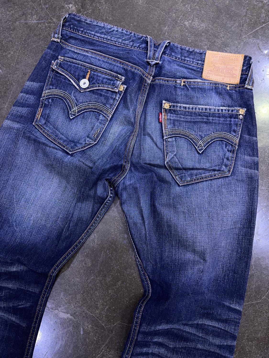 리바이스 523 스트레이트핏 빈티지 워싱 포켓 데님팬츠 34 상품이미지7