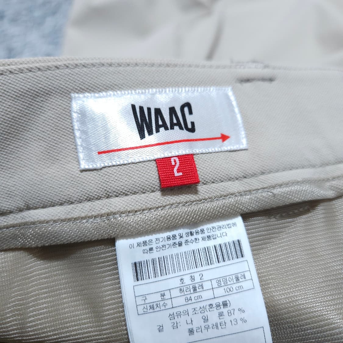  왁Waac) 32(84) 남자 스탠다드핏 여름골프바지 / 왕눈이샵 상품이미지9