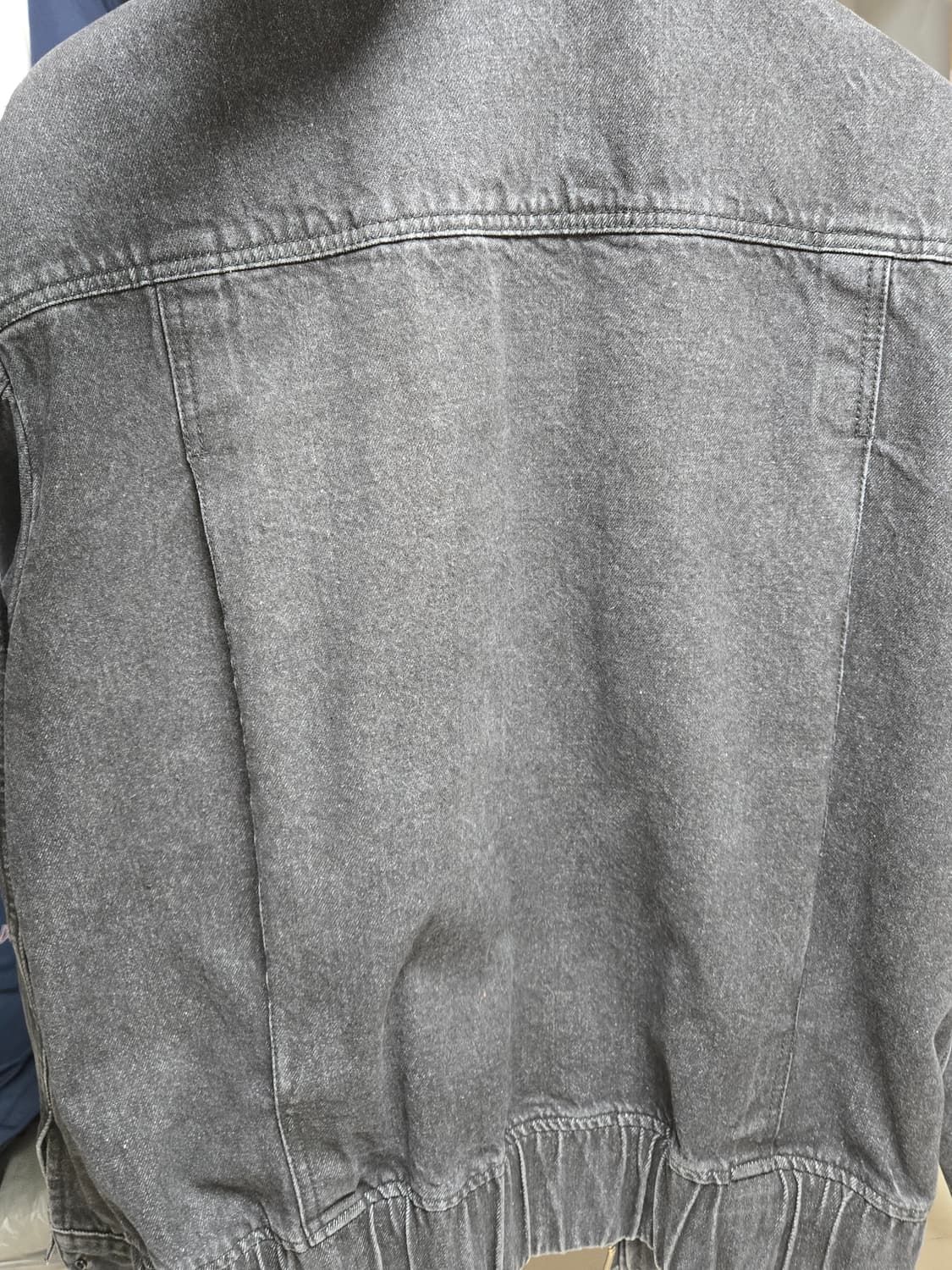 86로드(86ROAD)  워싱 데님 지퍼 자켓 블랙 상품이미지3