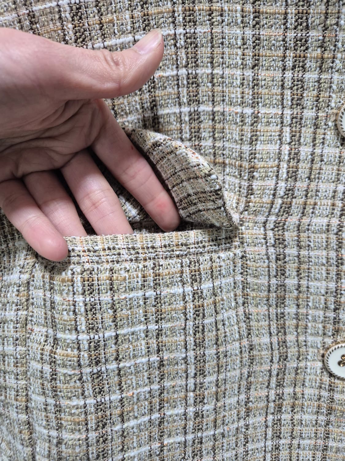 마리끌레르 트위드 반팔 자켓 셋업 상품이미지4