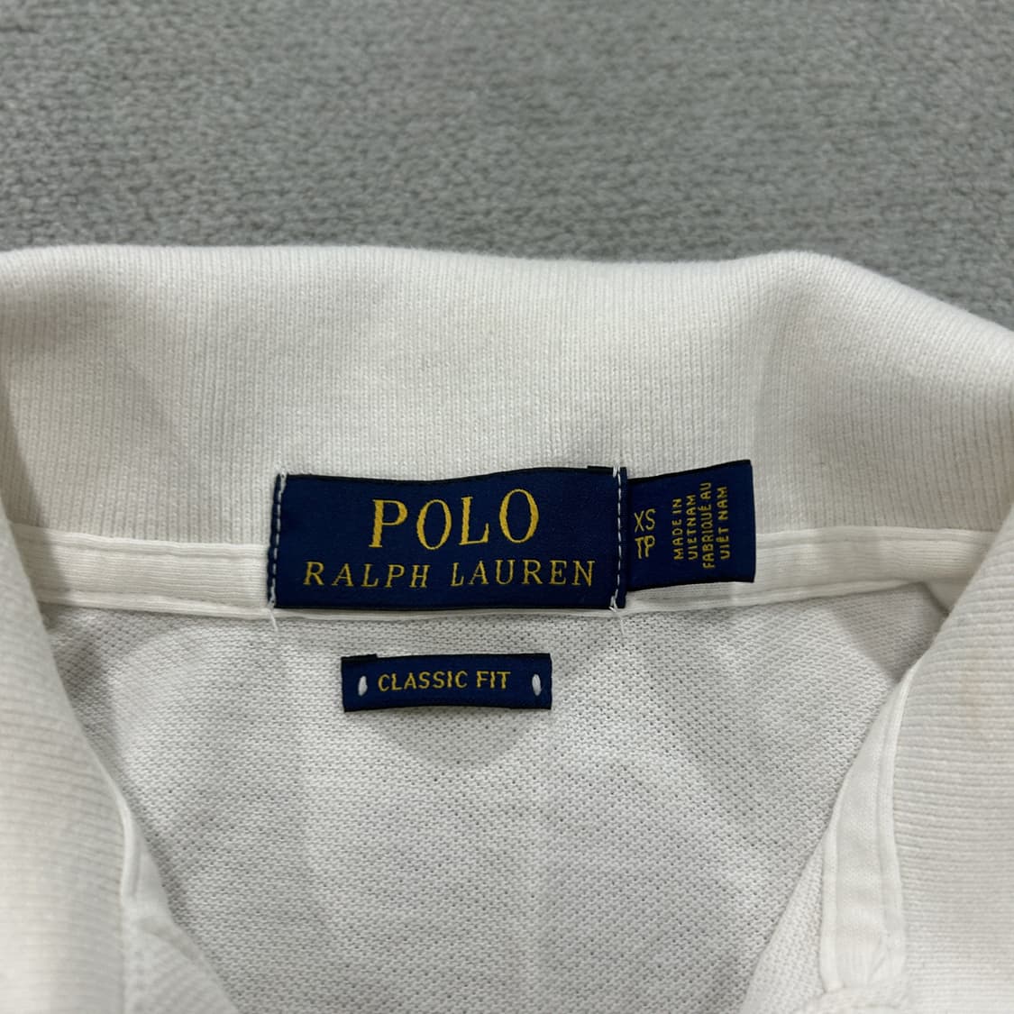 폴로 랄프로렌 화이트 반팔 카라티 xs 상품이미지2